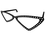 Diamond Studded Cateye Glasses