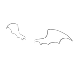 Doodle Devil Wings (White)