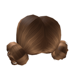 Double Buns in Brown