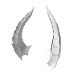 Dragon Warrior Horns (White)