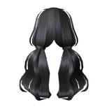 Dream Girl Low Pigtails Black