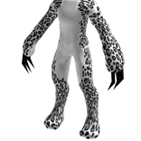 🐱 Dressable Cat Fursuit (Leopard White /Black) 🐱