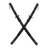 Dual Sheathed Back Katanas (Black)