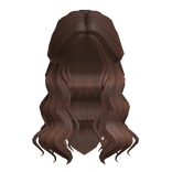 Effortless half clipped wavy hair in brown