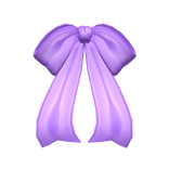 Elegant Low Hair Bow Purple