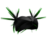 Emo Grunge Hair Spikes Black and Green