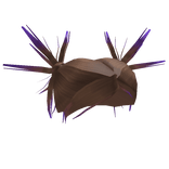 Emo Grunge Hair Spikes Brown and Purple