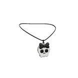 Emo Skull Necklace 3.0 White and Black
