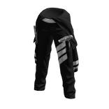 Engineering Pants Black White