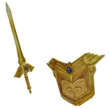Epic Golden Sword and Shield