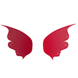 Ethereal Fairy Wings Red