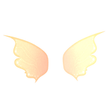 Ethereal Fairy Wings Tangerine