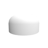 Eyeless Half Face (Institutional White)