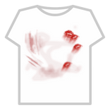 fakeblood smudged lipstick lip marks y2k emo cyber