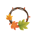 Fall Wreath Necklace