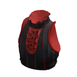 Fancy Dress Sleevless Crop Top Black & Red