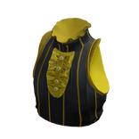 Fancy Dress Sleevless Crop Top Black & Yellow