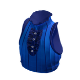 Fancy Dress Sleevless Crop Top Blue