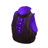 Fancy Dress Sleevless Crop Top Brown & Purple