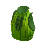 Fancy Dress Sleevless Crop Top Green