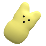 Fat Fluffy Candy Bunny