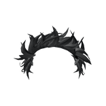 Feather Boa Headband (Black)
