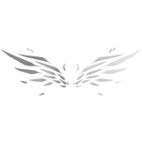 Feathersplosion Angel Wings White