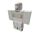 Floral Beige Top & Floral Jeans + Superstars