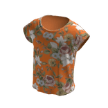 Floral Blouse - Orange