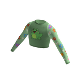 Flower Frog Crop Top