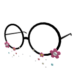 Flower Stickers Glasses