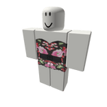 [✰] Flowered Black Dress w Belt