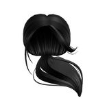 Flowy Ponytail in Black