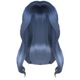 Flowy Popstar Hair in Blue