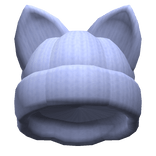 Fluffly Cat Winter Beanie [Blue]