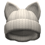 Fluffly Cat Winter Beanie [Cream]