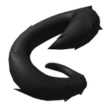 Fluffy Black Wrap-Around Tail