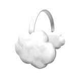 Fluffy Cloud Earmuffs White