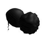 Fluffy Low Bun Black