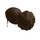 Fluffy Low Bun Brown