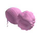 Fluffy Low Bun Pink