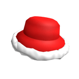Fluffy Red Christmas Hat