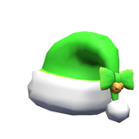 Fluffy Santa Christmas Hat Green