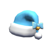 Fluffy Santa Hat Christmas Blue