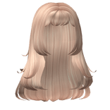 Fluffy Straight Hair w Bangs in Blonde