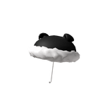 Fluffy Umbrella Black