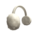 Fluffy White Earmuffs