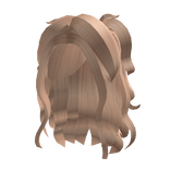 Fluttering Half Up Curly Hair (Blonde)