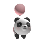 Flying Panda-Pink