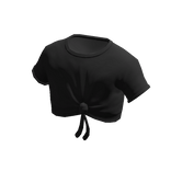  Forever21 Black Graphic Crop T-Shirt - Black